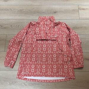 Kari Traa Red Floral Trench Coat